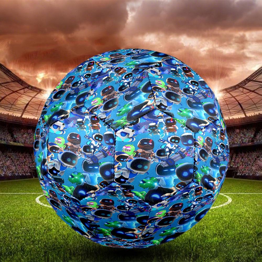 Cosmic Bot Crew Print Size 5 Soccer Ball, Standard Match Football for Sports Game and Team Practice, Ideal Gift for Soccer Fans