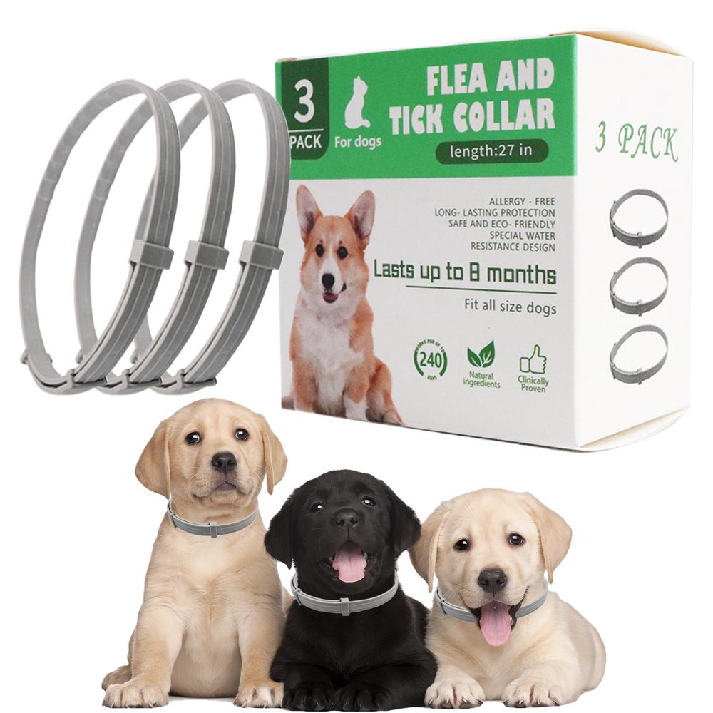 

Dog Tick Collar Adjustable Waterproof Natural Dog Collars Harnesses And Leashes For Daily Use Walking Outdoor Travel Friends