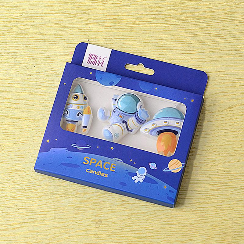 Astronaut Cake Candle Child Happy Birthday Party For Universe Outer Space Theme Birthday Party Decorations Cake Decorating Tools