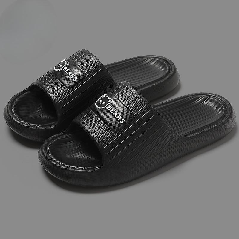 Unisex's Non-Slip EVA Slipper Striped Casual Summer Slippers for Home, Beach, Bathroom and Outdoor Comfortable Open-Toe Slippers