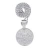 Exaggerated Rhinestone Star Pendant with Cuban Chain