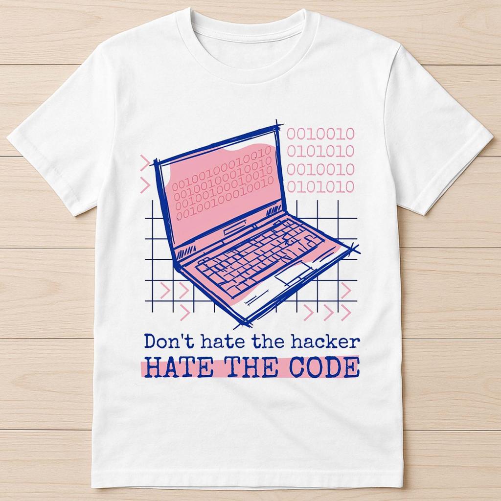 Cybersecurity Hacker Code Funny Gift Tee T Shirt G2854