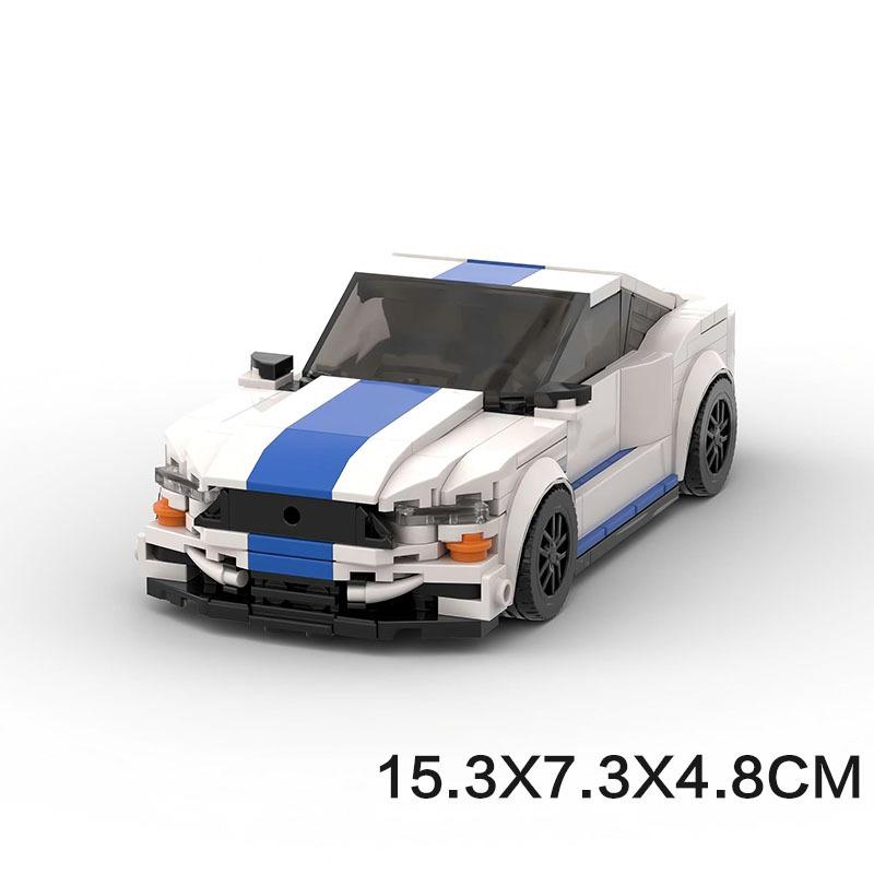 

Eight Grid Car Sports Car M Ford Mustang Small Particle Building Block Compatible With Children S Diy Toy Assembly Car Model