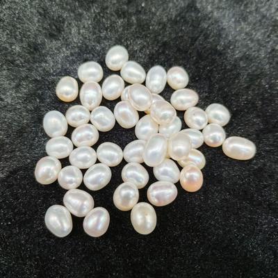 DIY Schmuckmaterialien: 7-8mm Wassertropfen Süßwasserperlen mit leichten Unregelmäßigkeiten für Ohrstecker