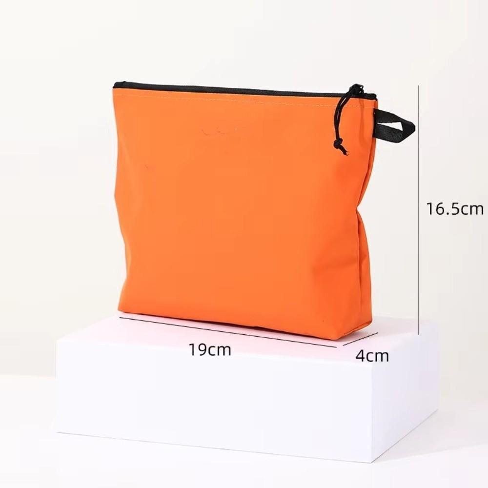 Portable Waterproof Tool Storage Bag Large Capacity Foldable Travel Toiletry Bag Solid Color Ultralight ID Bag