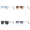 Retro Square Metal Sunglasses For Men Women Uv400 Protection Sunblock Outdoor Sport