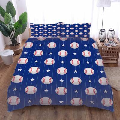 Juegos Para Niños 3D Deportes Béisbol Juego de Funda Nórdica para Cama Queen Twin Size Juego de Ropa de Cama Individual King Funda de Edredón Suave de Poliéster