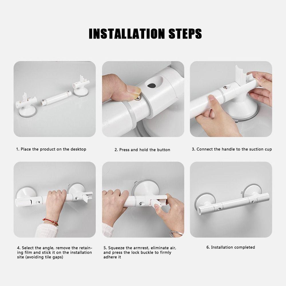 Bath Hardware Safe Handle Handrail Anti Slip Hand Grips Grab Bar Durable Towel Rack