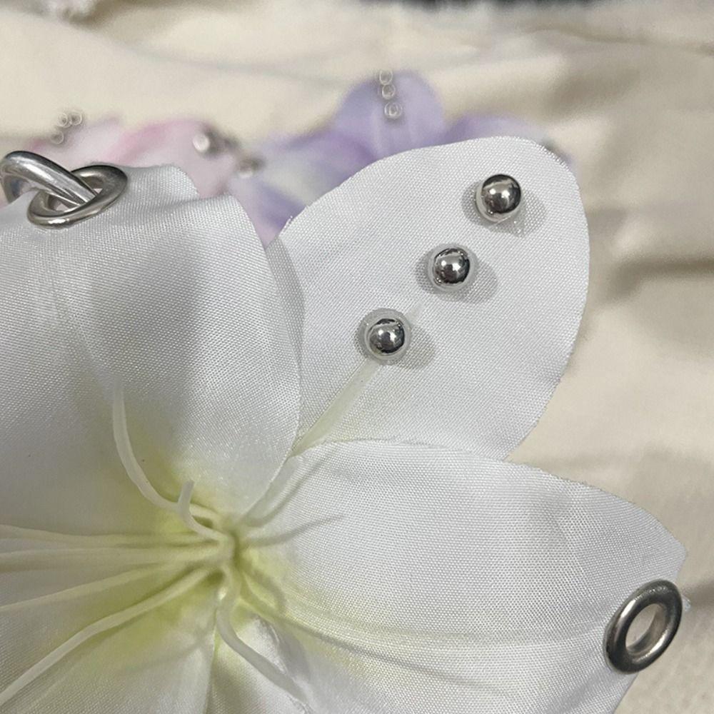 Keychains Flower Keychain Phone Charms Bag Pendant Imitation Flowers Pendant  Bag Ornaments