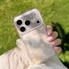 ins storm point butterfly applies to Apple 16/17Pro mobile phone case iPhone15 side love 14/13 transparent