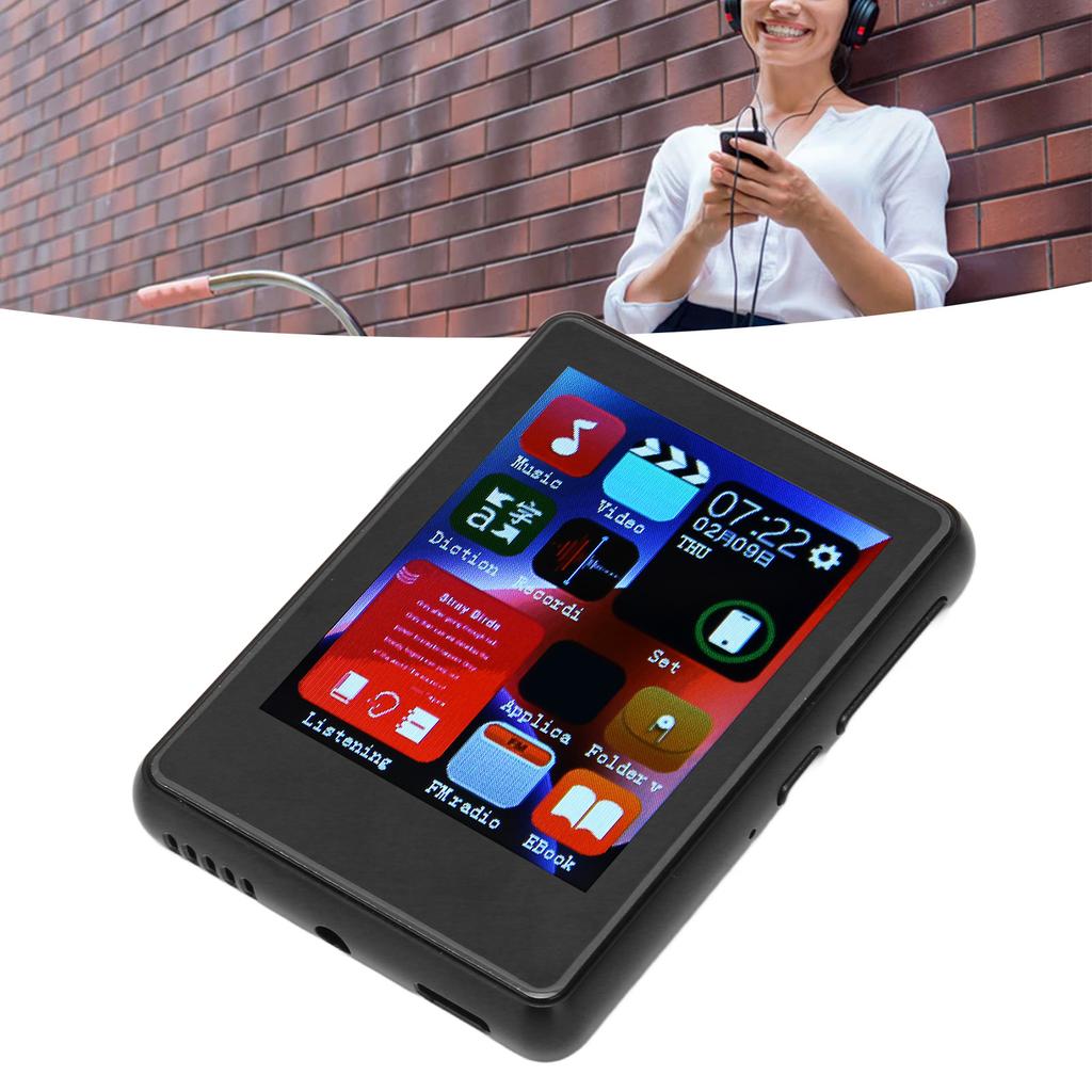 MP3 Player   5.0 Support FM Radio 2.4inch Full   HD Noise Reduction Portable MP3 Music Player