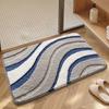 Absorbent Quick-Drying Bathroom Mat, Non-Slip Machine Washable Tufted Bath Rug for Bathtub and Shower Area, 40x60/50x80/60x90 cm