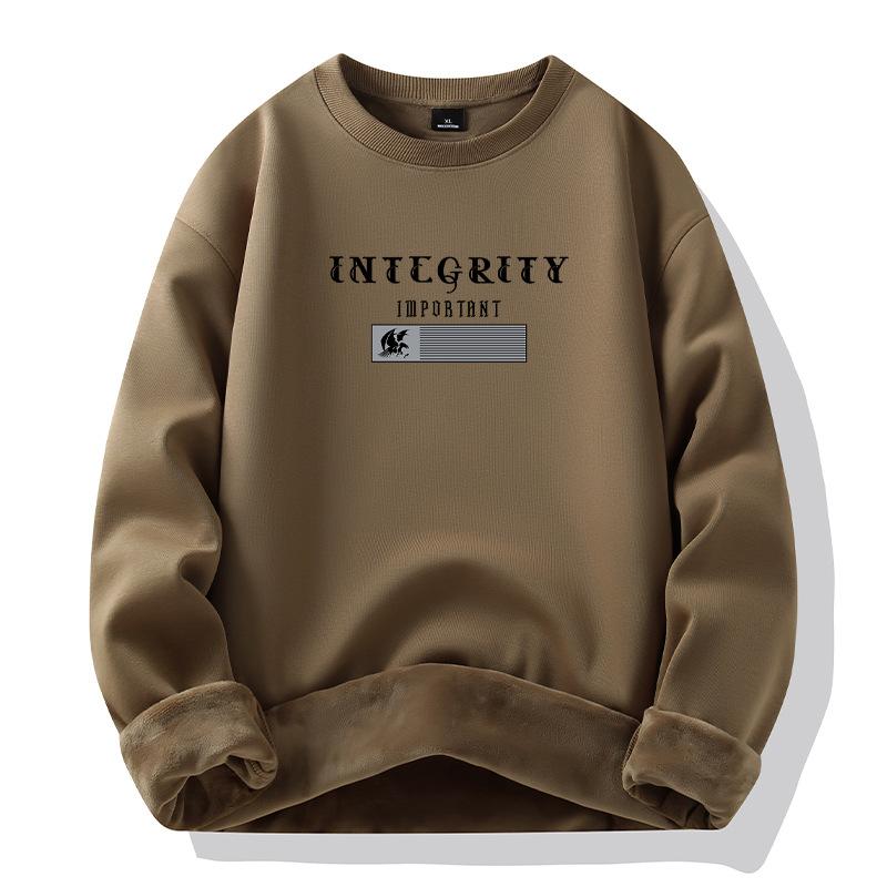 Men's padded hoodie men's autumn and winter new cotton sweater thickened loose warm jacket