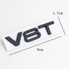 2026 3D Metal Car Fender Side Emblem V6T V8T Logo For Audi S4 A4 B7 V6T Sticker A6 Golf 4 C7 SQ7 Q8 R8 S8 RS8 V8T Badge Accessories