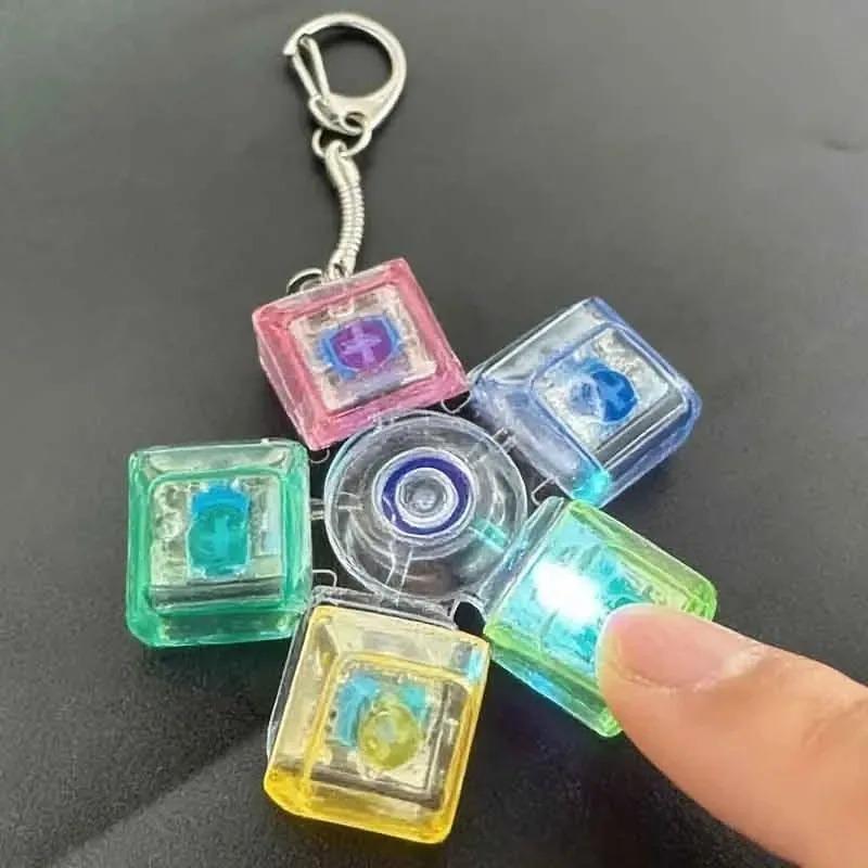 Bestseller Transparent Stress Relief Keyboard Pop It, Luminous Fidget Buttons Toy, Cute Cat Paw Buttons, Party Favors Gifts