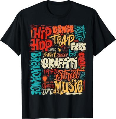 50 Jahre alt 50. Jubiläum von Hip Hop Graffiti Hip Hop Geschenk Unisex T-Shirt