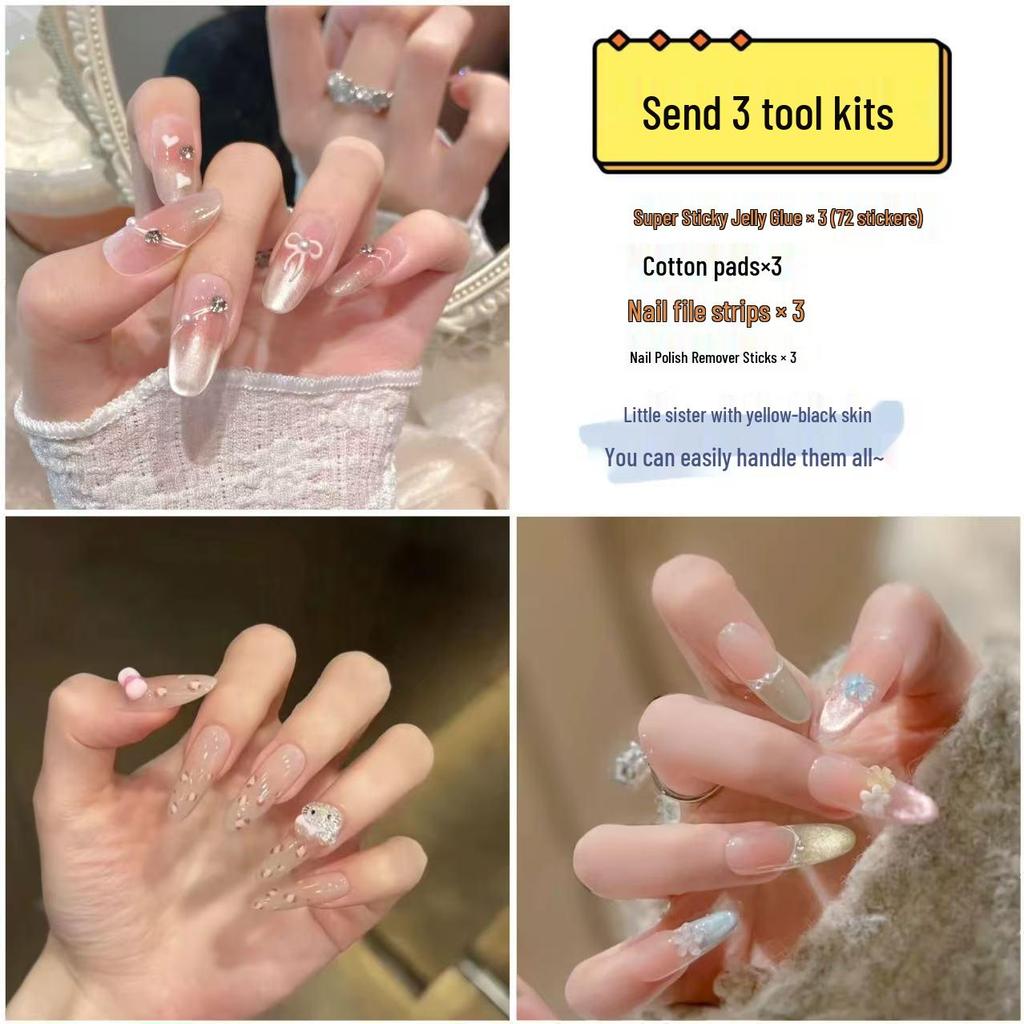 10-teilige Elegante Luxus-Nagelsticker - Junger Damenstil