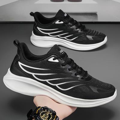 Men Tennis Shoes Mesh Comfortable Flat Walking Outdoor Sports Training Sneakers Lightweight Gym Jogging Shoes for Men