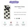 For Xiaomi 15 Ultra Case Black Bow Pattern Printing Straight Edge TPU Phone Back Cover