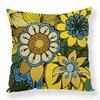 Art Flower Pillow Creative Car Sofa Cushion Digital Print Pillow Cover
