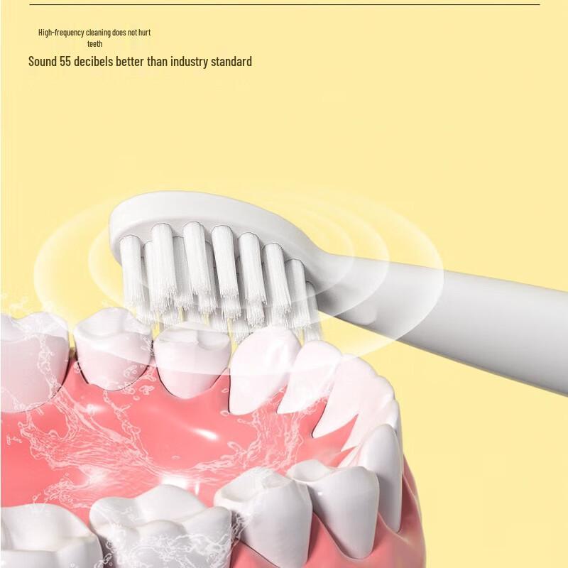 NEMASU Children's Sonic Electric Toothbrush with 4 Brush Heads