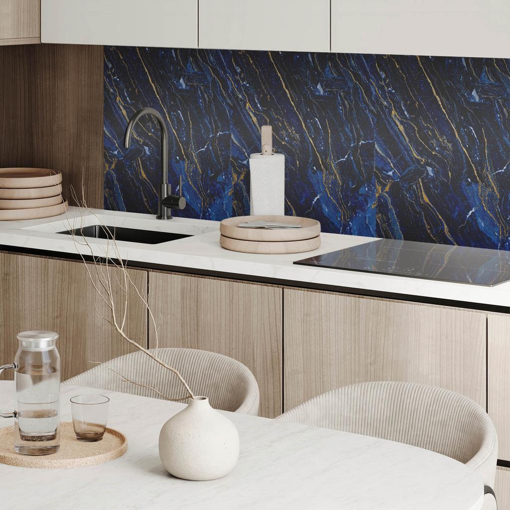 Decorative Self-Adhesive Vinyl Panel - For Hallway 100x50 Cm Abstract Marble Pattern