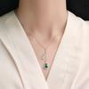 New Trendy, Simple and Fashionable Temperament, Light Luxury Small Gourd Necklace, Double Gourd Collarbone Chain, Best Friend Gift