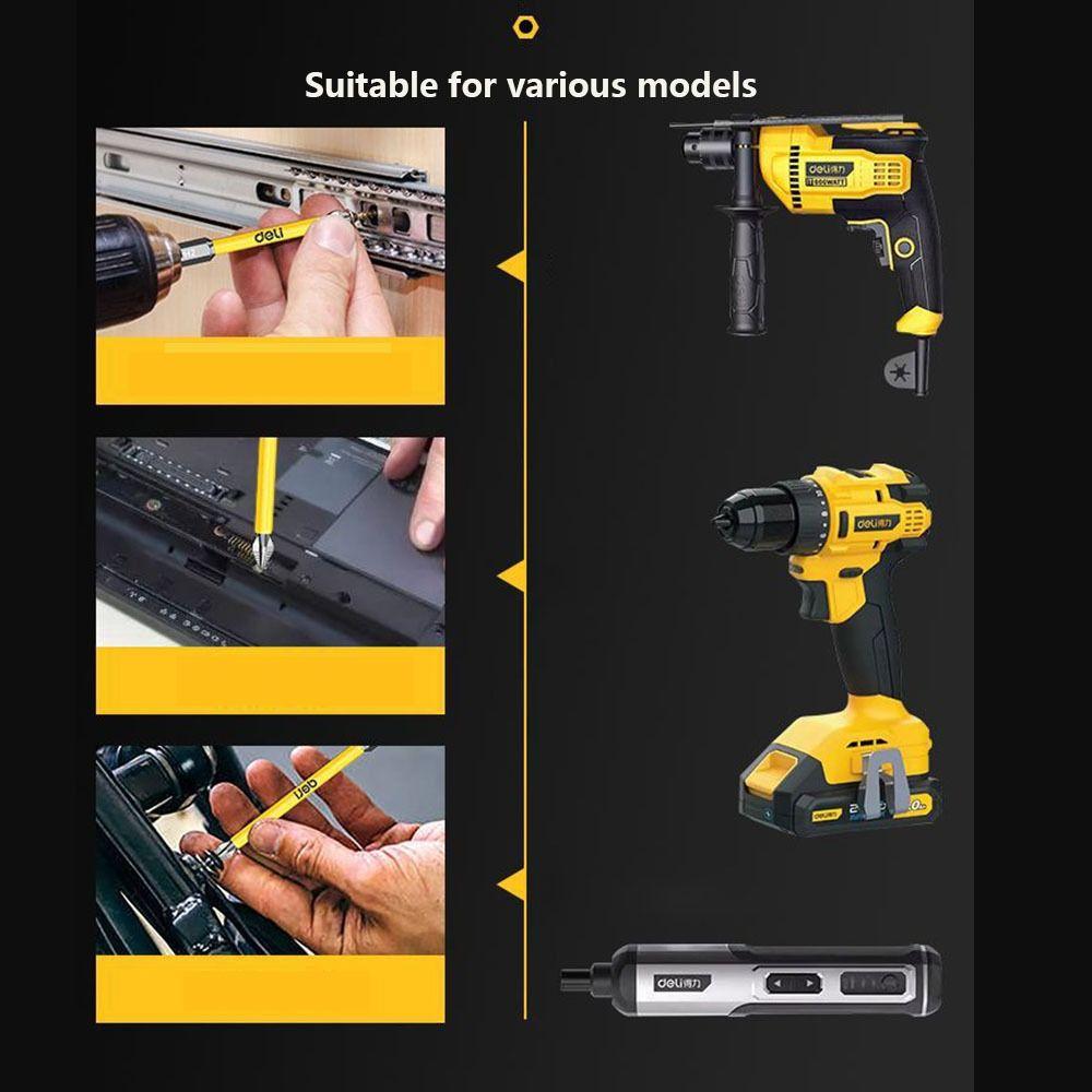 10/6pcs Non-slip Batch Head Magnetic PH2 Screwdriver Set Cross Screwdriver Bit  Impact Drill Bit