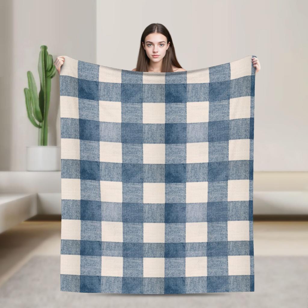 Christmas Brodie Dress Tartan Plaid Blanket Flannel Summer   Multifunction Soft Throw Blankets for Bedding Car Bedspread