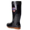 Aote Rain Labor Insurance High Rain Boots Men's Black Rain Shoes Labor Insurance Waterproof Shoes