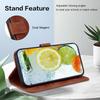 Leather Flip Case with Card Slot for TCL 408 - Full Wrap Protective Cover