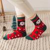 Thickened Christmas Socks Snow Christmas Tree Socks Comfortable Cartoon Hosiery  Children