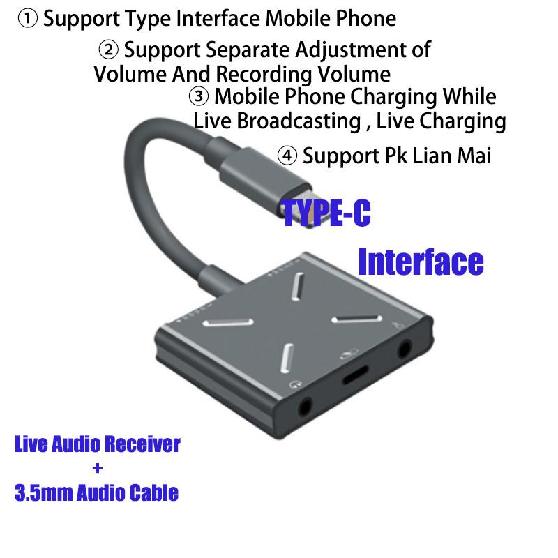 

Аудиоадаптер Vogek для смартфона, многофункциональная 8-контактная живая звуковая карта, HD звук, наушники, микрофон, зарядный преобразователь для Iphone Type-c