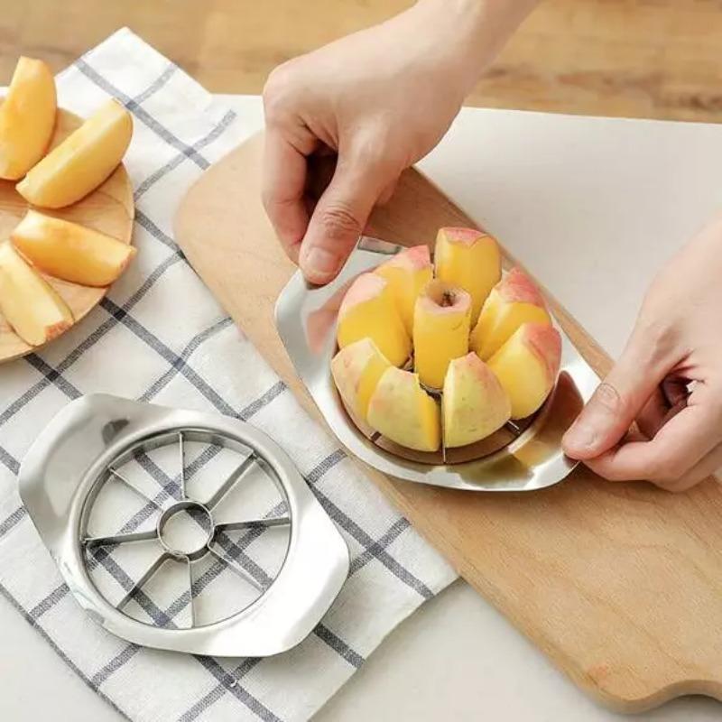 Stainless Steel Apple Slicer Fruit Cap Cutter Flower Multifunctional Tool for Easy Kitchen Cleaning and Storage of Accessories