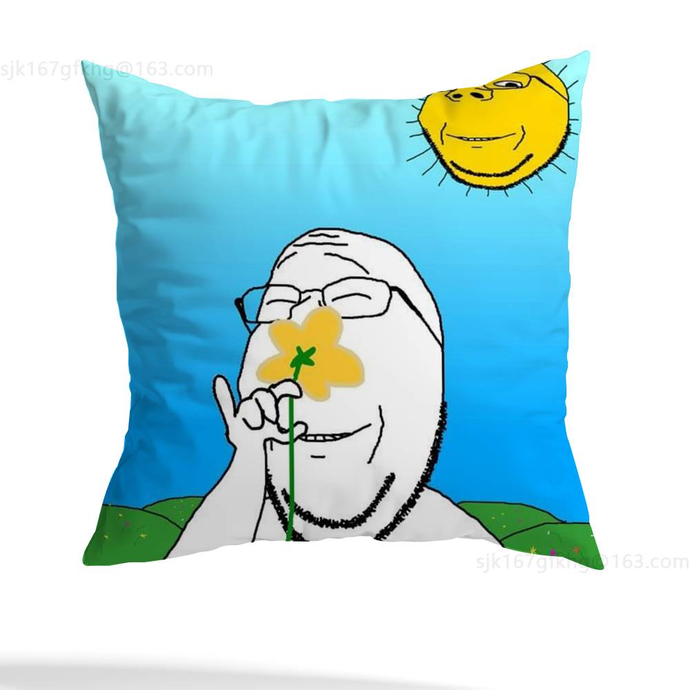 

Wojak Soyjak pillowcase casual style decoration, suitable for home decoration (excluding pillow core) 12x12Inch