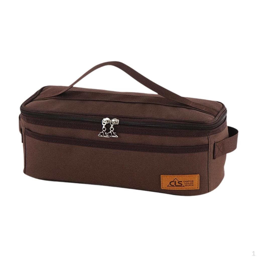 Camping Cutlery Carrier, Organizer Bag with Handle for Travel And Makeup