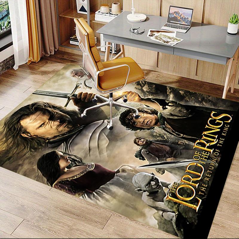 1pc Lord of the Rings Return of the King Carpet, for Home & Office Decor, Desk Chair Carpet, Festive Gift,Conference Room CarpetL1216