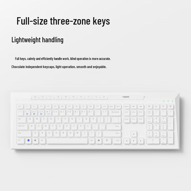 Rapoo 8200G Multi-Mode Wireless Keyboard and Mouse Combo