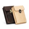 Handmade Portable Travel Soft Fountain Pen Storage Pencil Bags Genuine Leather Coffee Nude Pen Case In 4 Sizes-CF9053