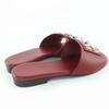 Excellent HERMES Mule Dune Collier Docien Leather Sandals Bordeaux Series 36 Used