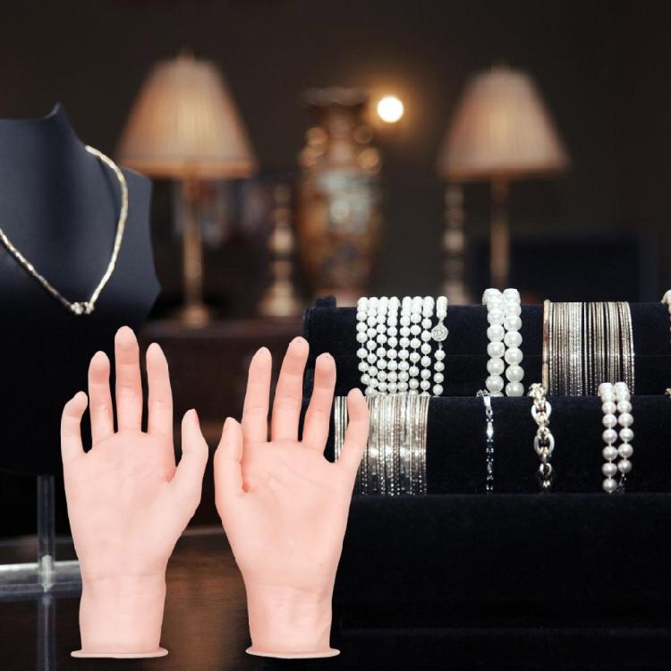 Professional Hand Foot Display Property Silicone Hand and Foot Props for Detailed Jewelry and Accessory Photography