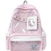 Schoolbag College Style High Value Star School Bag Junior High School Girls Large Capacity High School Student Polka Dot Star Printed Backpack