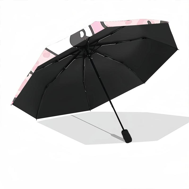 1pc My Melody Automatic Opening/Closing Umbrella with Foldable Design, Iron Frame Outdoor Umbrella for Festivals, Travel, Daily Use, Gift for Fans.Q01