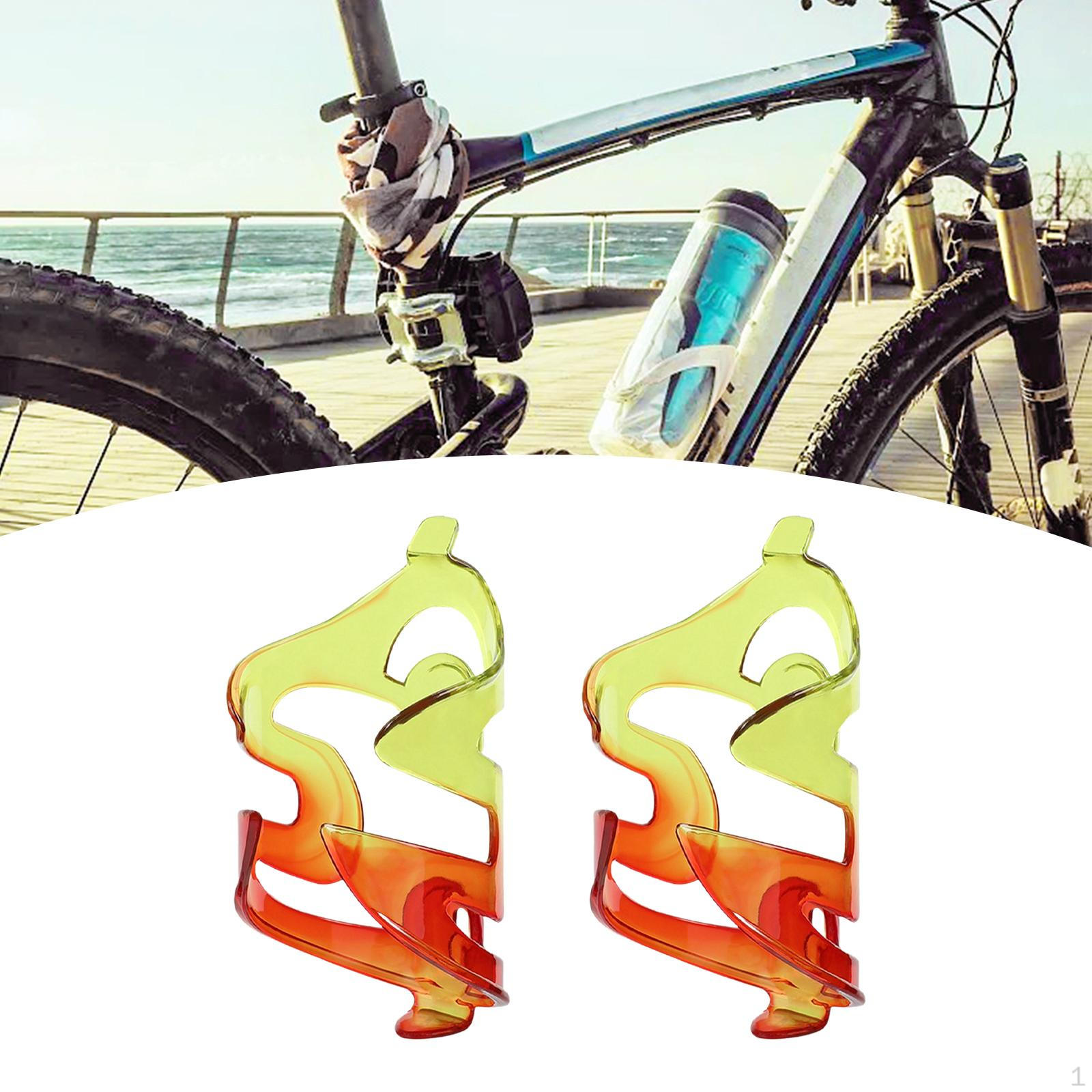 

2 Bottle Cages, Cycling Accessories for Road And Mountain Bikes. Red and Yellow