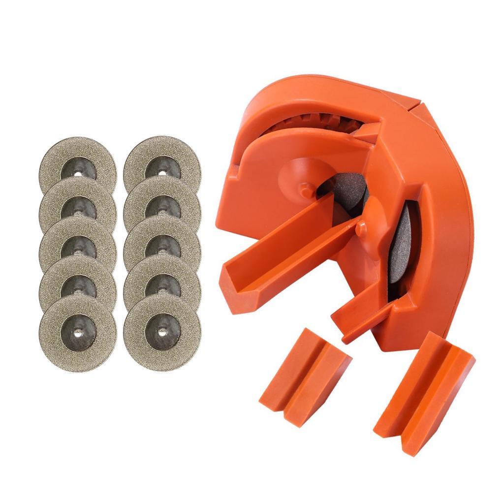 Drill Bit Sharpener Set High Accuracy Drill Bit Grinder 10PCS Grinding Disc and 3 Auxiliary Tool