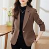 Blazer Kadın İlkbahar ve Sonbahar Yeni Moda Popüler Üst Düzey Günlük Takım Elbise Üst Küçük Erkek Kore Versiyonu
