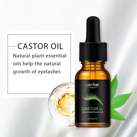 10 ml ricinového oleje pro růst vlasů bez alkoholu Efektivní každodenní používání Univerzální silnější obočí Řasy ricinový olej pro ženy