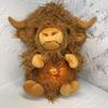 Highland Cattle Glow & Breathe Lullaby Doll for Early Education