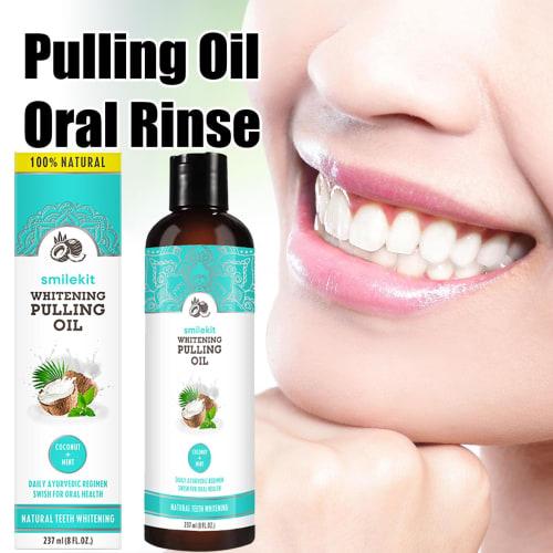 Delicious Coconut Flavor: Coconut Oil Mouthwash, Mouth Rinse, Gargle, 100ml, Oil Pulling, Alcohol-Free, Mild, Teeth Whitening, Bad Breath Relief, Oral
