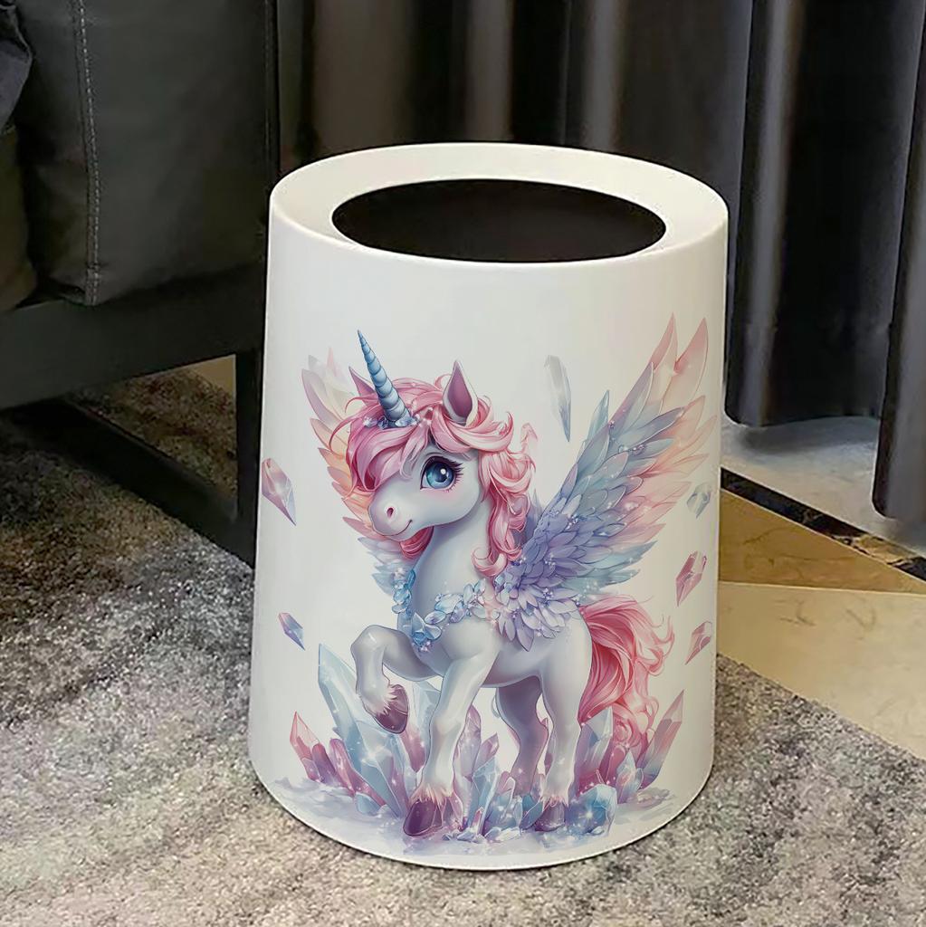 Rainbow Unicorn Wall Stickers, Magical Removable Self-Adhesive Decals for Kids Room & Living Room Decor